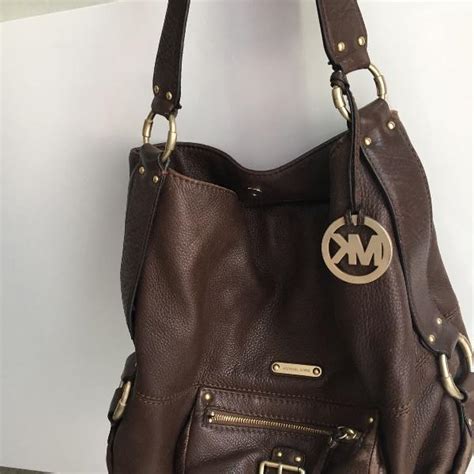 bolsa michael kors replica marrom|michael kors leather flap.